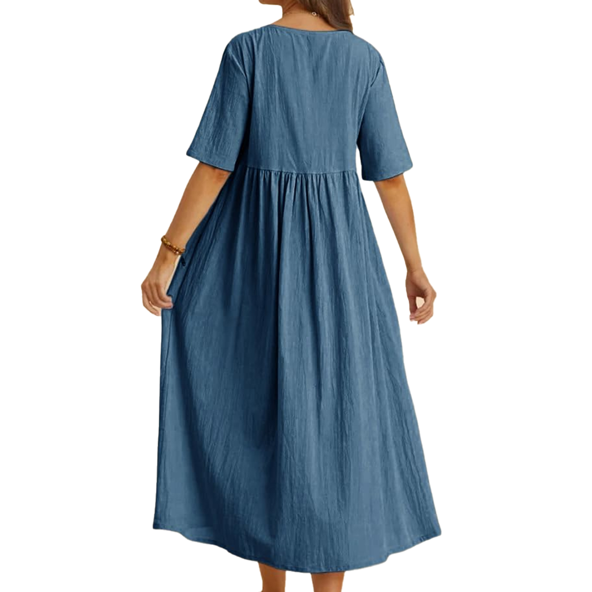 Summer Linen Maxi Dress – 10 Colors, Effortless Style