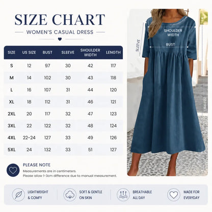Summer Linen Maxi Dress – 10 Colors, Effortless Style