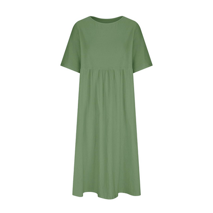 Summer Linen Maxi Dress – 10 Colors, Effortless Style
