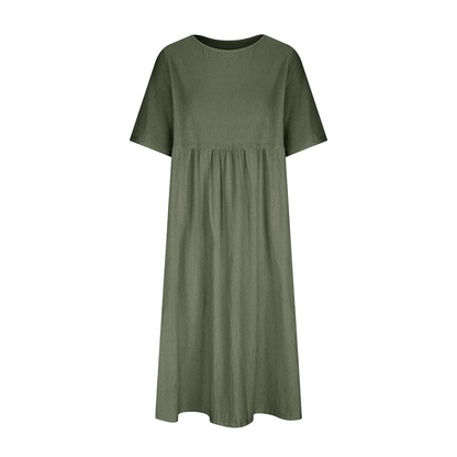 Summer Linen Maxi Dress – 10 Colors, Effortless Style